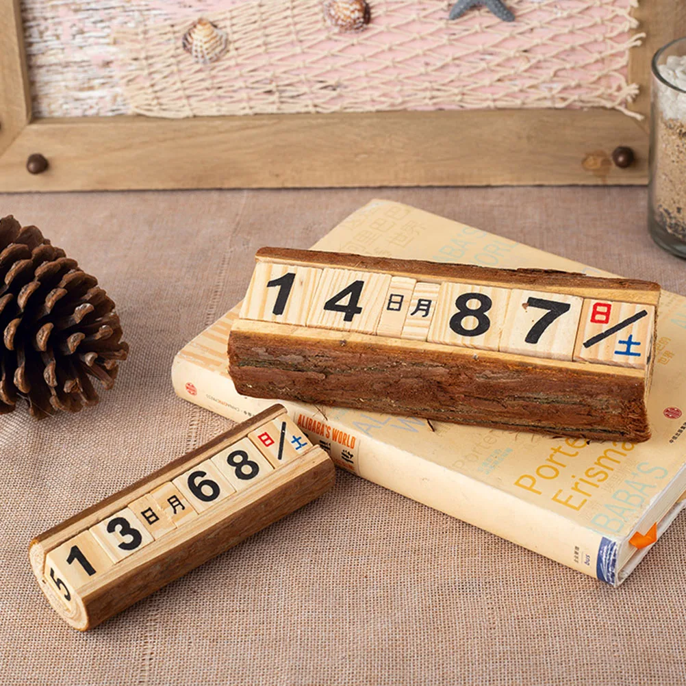 2 PCS Wood Crafts Wooden Calendar Office Perpetual Desktop Bamboo DIY Table Decoration
2 PCS Wood Crafts Wooden Calendar Office Perpetual Desktop Bamboo DIY Table Decoration