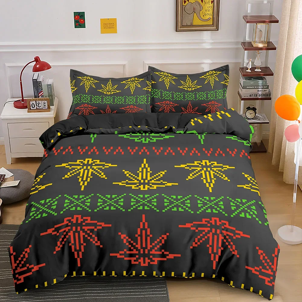 3PCS Single-sided Weed Leaves Printed Comforter Bedding Sets Comfortable Bedspreads Comforter Duvet King Bedding Birthday Gift
3PCS Single-sided Weed Leaves Printed Comforter Bedding Sets Comfortable Bedspreads Comforter Duvet King Bedding Birthday Gift