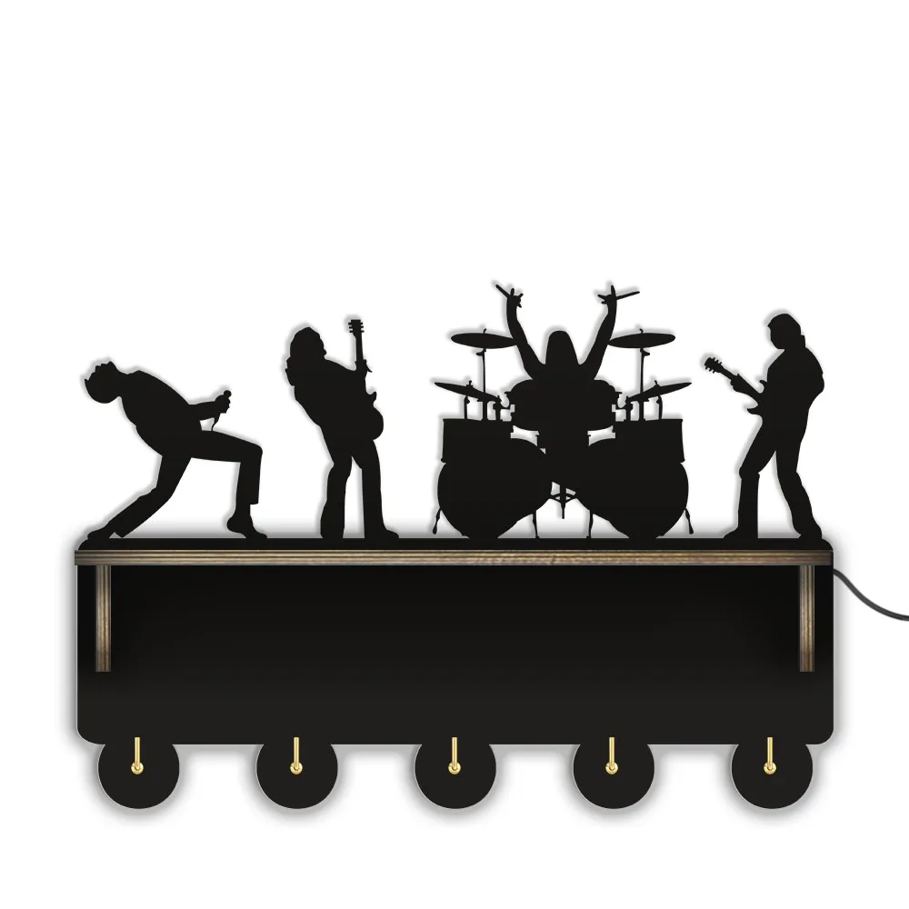 Rock Band Live Entryway Organizer Key Holder For Music Studio Wall Mounted Key Hanger With Display Rack Musician Home Decoration
Rock Band Live Entryway Organizer Key Holder For Music Studio Wall Mounted Key Hanger With Display Rack Musician Home Decoration