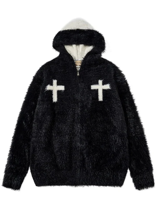 Американский ретро-кардиган с капюшоном из вязаного трикотажа, мягкий, повседневный, для мужчин и женщин, парный, из полиэфирного волокна
Американский ретро-кардиган с капюшоном из вязаного трикотажа, мягкий, повседневный, для мужчин и женщин, парный, из полиэфирного волокна