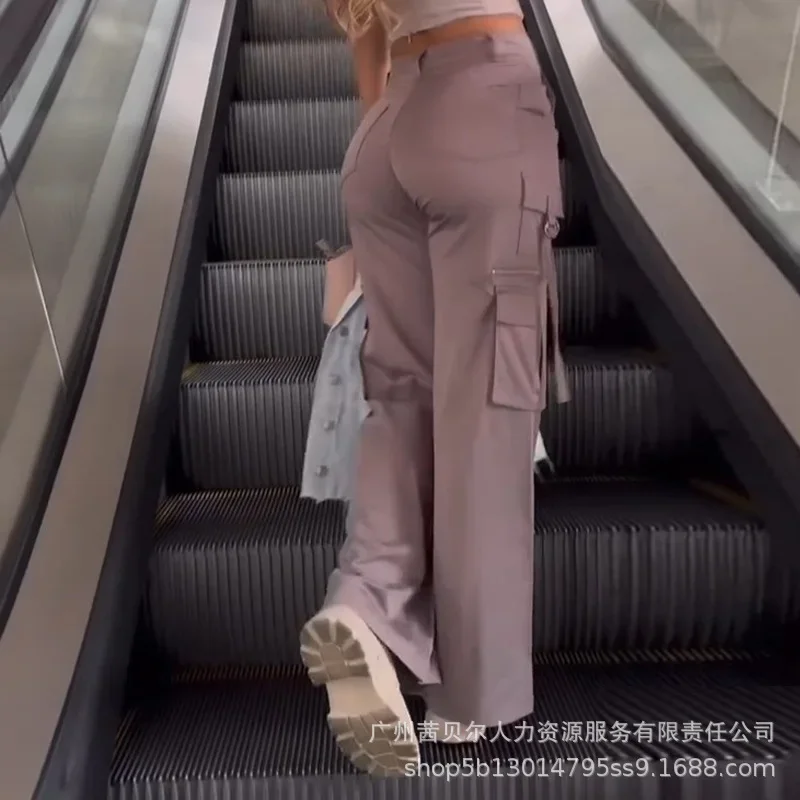 Women's Pants 2023 Fashion Coffee Casual Work Trousers Patch Pocket Wide Leg Pants for Women
Women's Pants 2023 Fashion Coffee Casual Work Trousers Patch Pocket Wide Leg Pants for Women