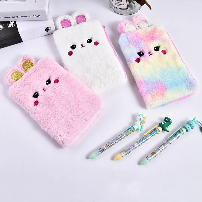 1Pcs Cute Rabbit Plush Pencil Bag Large Capacity Stationery Storage Bag Cartoon Cosmetic Coin Purse Student Supplies
1Pcs Cute Rabbit Plush Pencil Bag Large Capacity Stationery Storage Bag Cartoon Cosmetic Coin Purse Student Supplies