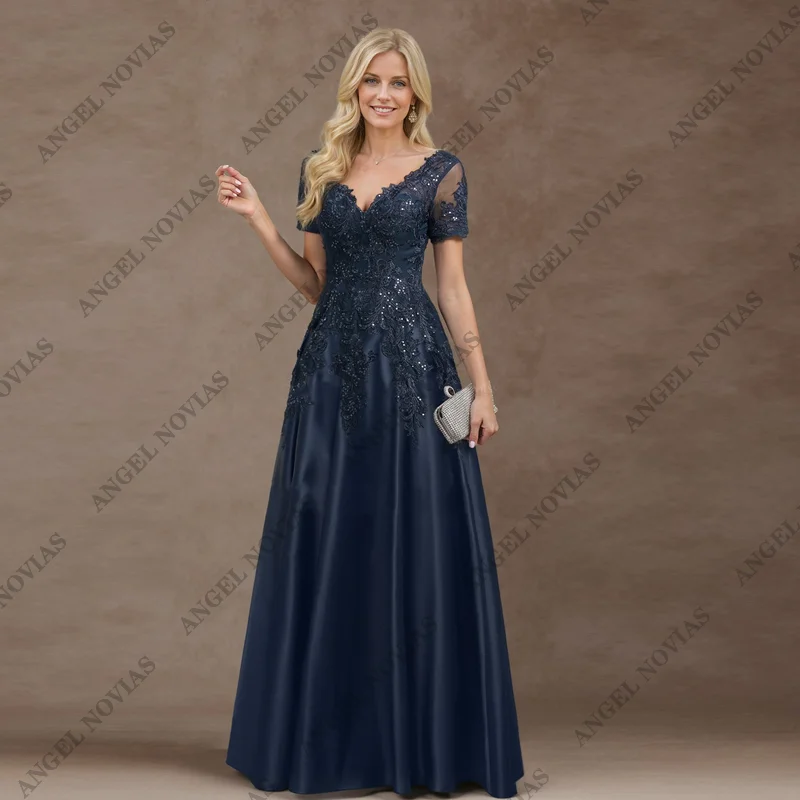 Customized Long A Line Navy Blue Mother of the Bride Dresses for Wedding Guest Evening Dresses Robes Invitee Mariage
Customized Long A Line Navy Blue Mother of the Bride Dresses for Wedding Guest Evening Dresses Robes Invitee Mariage