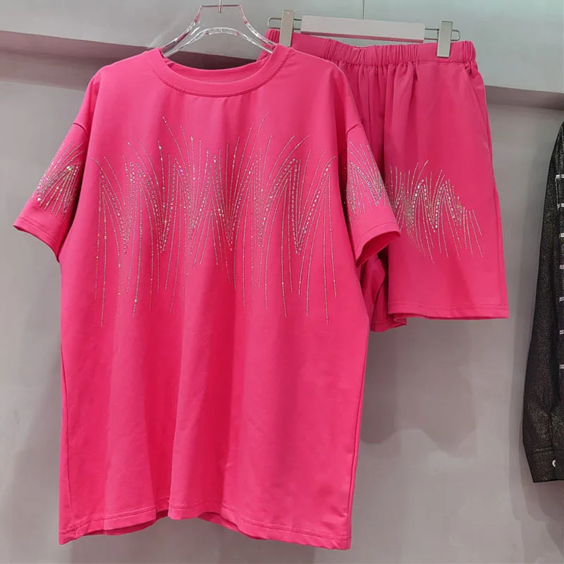 Women's Loose Tops and Elastic Shorts with Pocket Casual Summer Suit European and American Fashion 2 Pieces Clothing Set
Women's Loose Tops and Elastic Shorts with Pocket Casual Summer Suit European and American Fashion 2 Pieces Clothing Set