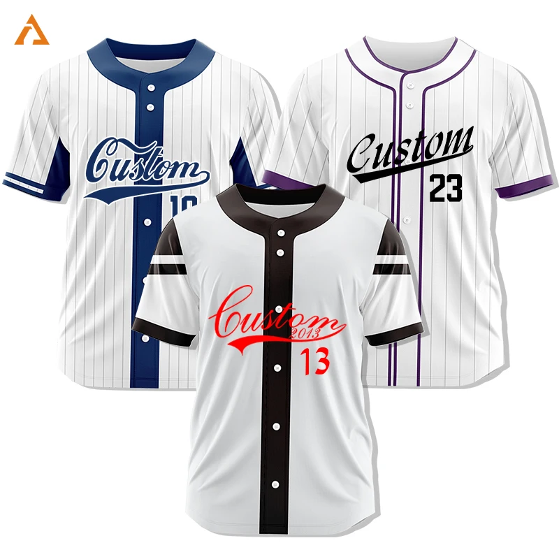 Custom Baseball Jersey Sublimation Team Print Personal Name Number Uniform Stripe Hip Hop Baseball T-shirt Men/Women/Kids ZB3953
Custom Baseball Jersey Sublimation Team Print Personal Name Number Uniform Stripe Hip Hop Baseball T-shirt Men/Women/Kids ZB3953