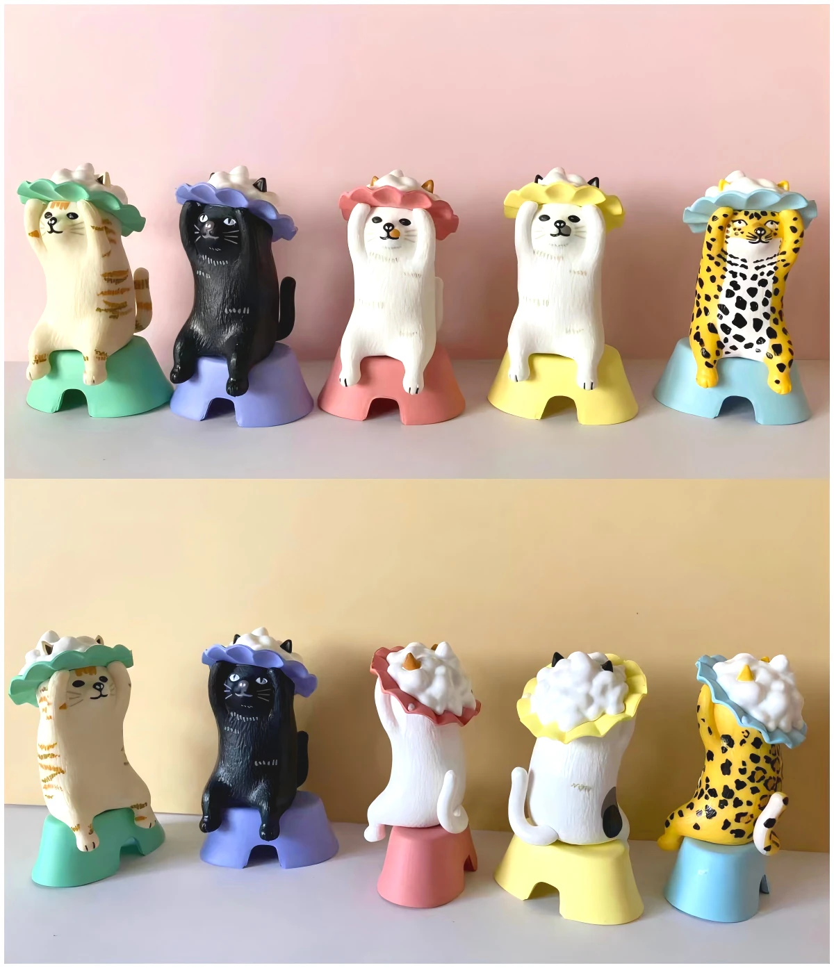 Original capsule toys kawaii pokefasu shampoo hat cat Calico tabby Neko sitting on stool washing hair figures gifts ornaments
Original capsule toys kawaii pokefasu shampoo hat cat Calico tabby Neko sitting on stool washing hair figures gifts ornaments