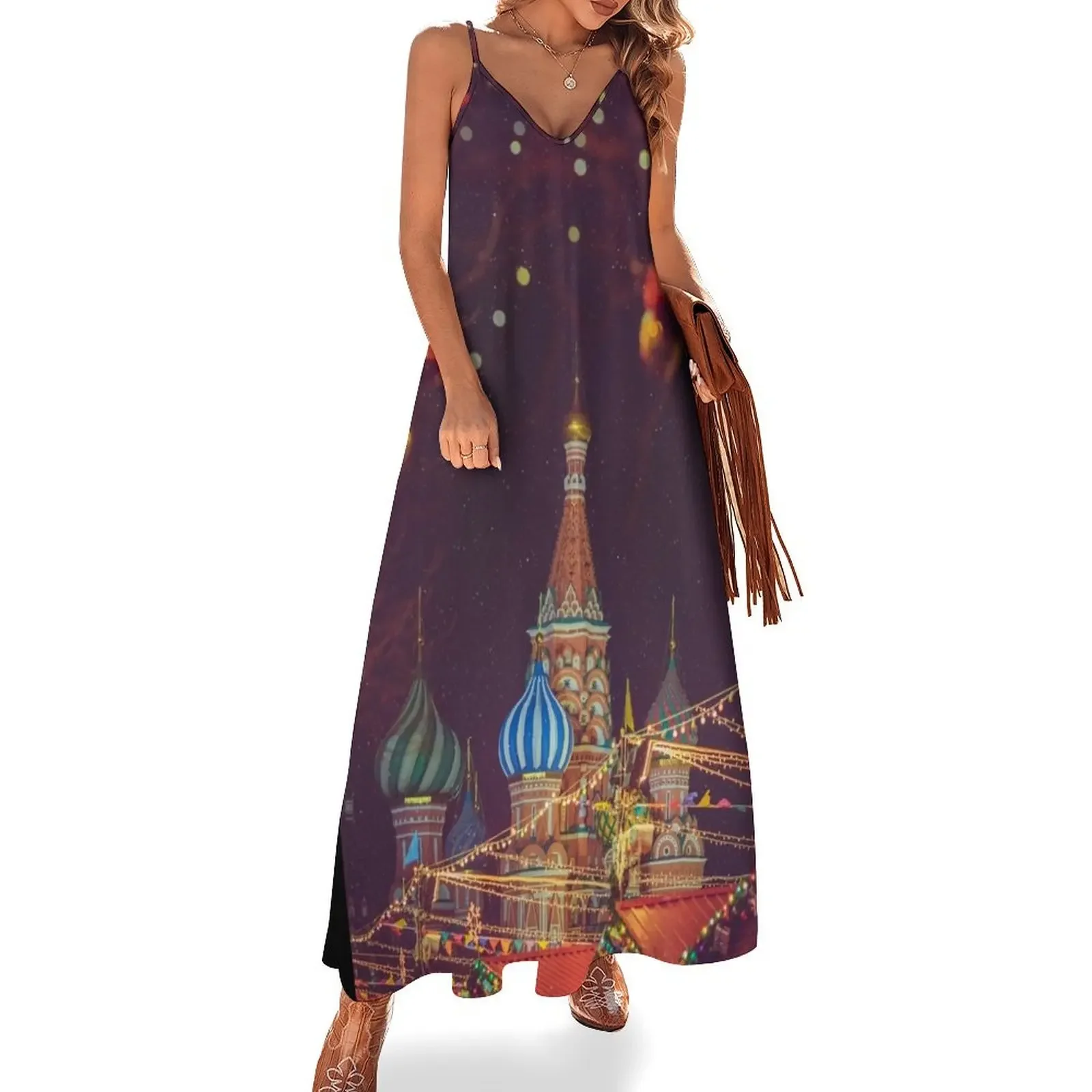 Christmas and New Year celebration on Red Square in Moscow, Russia Sleeveless Dress festival outfit women Dress
Christmas and New Year celebration on Red Square in Moscow, Russia Sleeveless Dress festival outfit women Dress