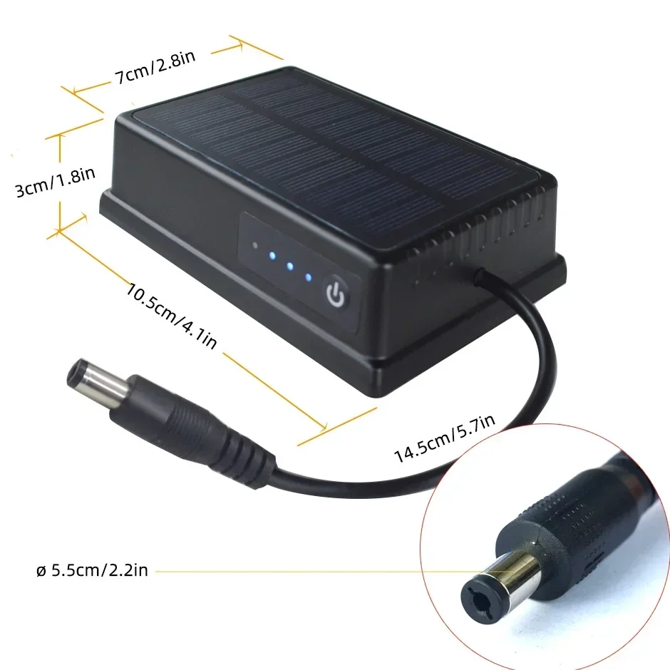 QXNY Solar Magnetic Portable Battery Waterproof Mobile 12V Power Bank supply For WiFi Wireless Backup Rear Camera Outdoors CCTV
QXNY Solar Magnetic Portable Battery Waterproof Mobile 12V Power Bank supply For WiFi Wireless Backup Rear Camera Outdoors CCTV