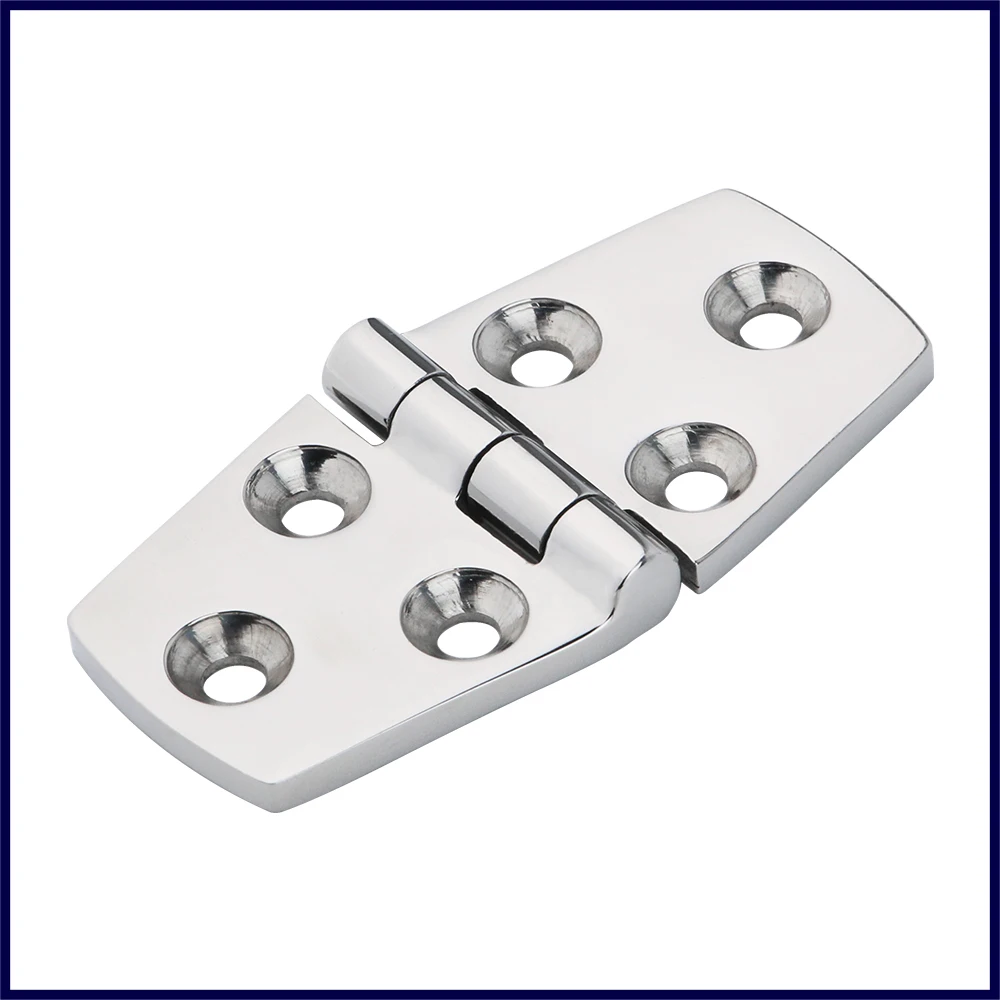 1PCS Stainless Steel 316 Marine Hinges with 6 Holes Heavy Duty Casting Hinge 76*38mm Polish Boat Hinge
1PCS Stainless Steel 316 Marine Hinges with 6 Holes Heavy Duty Casting Hinge 76*38mm Polish Boat Hinge