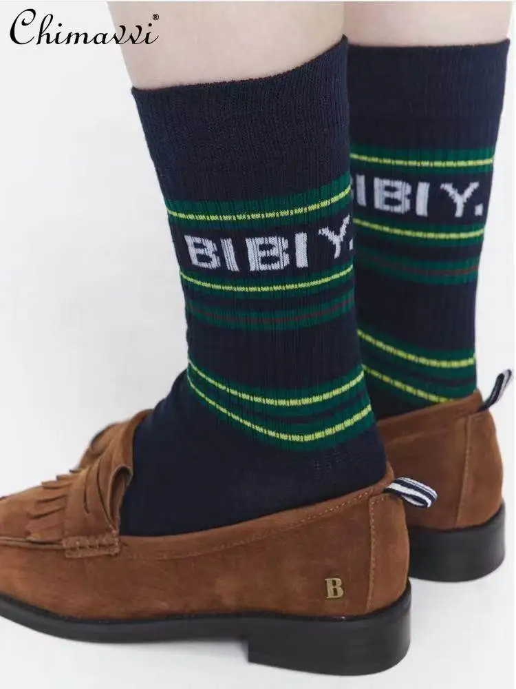 Новые весенние носки 2026 года в японском стиле: модные, милые, повседневные, средней длины, из чистого хлопка, для девочек и женщин, с буквенным принтом, спортивные
Новые весенние носки 2026 года в японском стиле: модные, милые, повседневные, средней длины, из чистого хлопка, для девочек и женщин, с буквенным принтом, спортивные