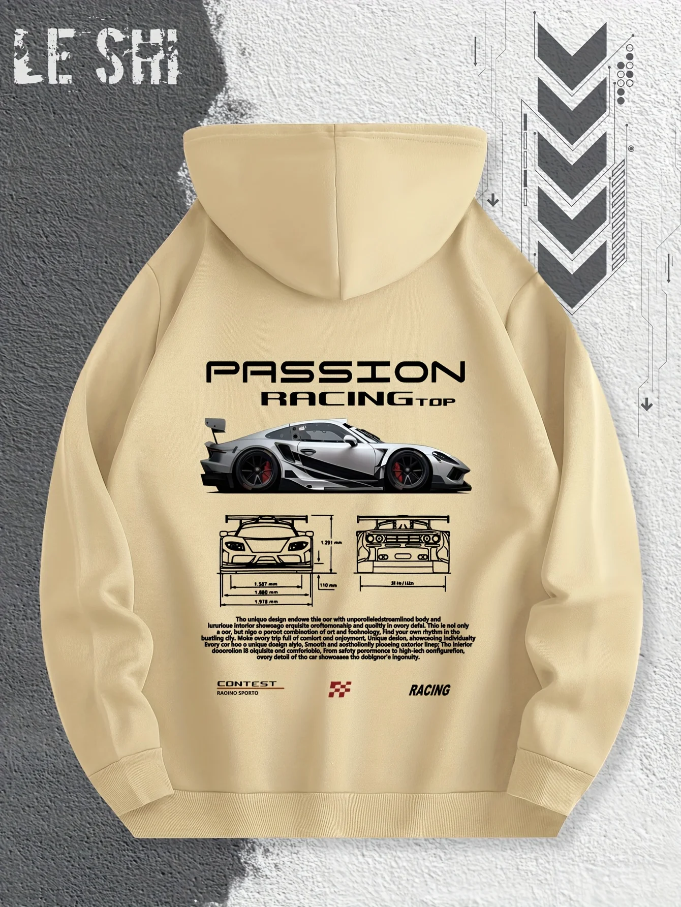 Men Autumn Winter Fleece Streetwear Passionate Racing Graphic Hoodie Featuring Race Cars Sports Car Illustrations Hip Hop Casual
Men Autumn Winter Fleece Streetwear Passionate Racing Graphic Hoodie Featuring Race Cars Sports Car Illustrations Hip Hop Casual