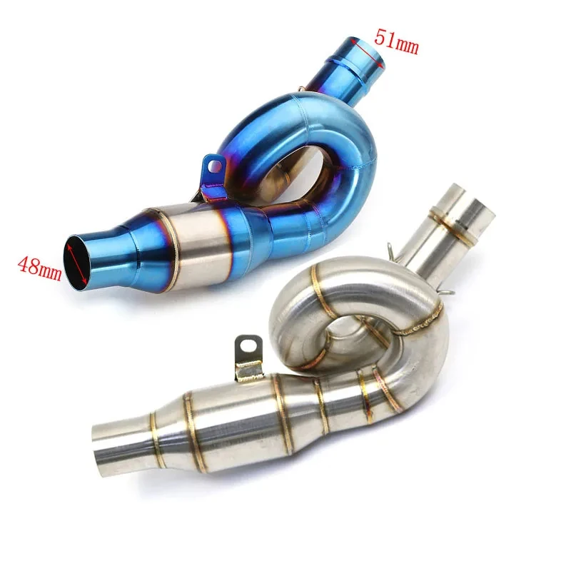 Motorcycle Modified Slip-On Exhaust System, Middle Link Tube For Kawasaki Z800
Motorcycle Modified Slip-On Exhaust System, Middle Link Tube For Kawasaki Z800
