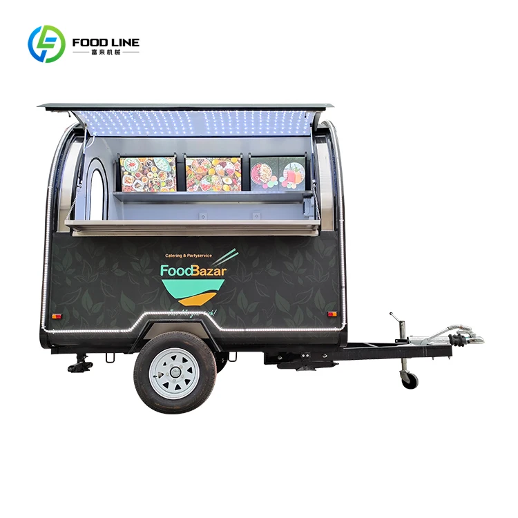YT-FR220WD Customized Black Mobile Coffee Hot Dog Ice Cream Juice Pizza Food Trailer Truck Fast Food Cart Bar
YT-FR220WD Customized Black Mobile Coffee Hot Dog Ice Cream Juice Pizza Food Trailer Truck Fast Food Cart Bar