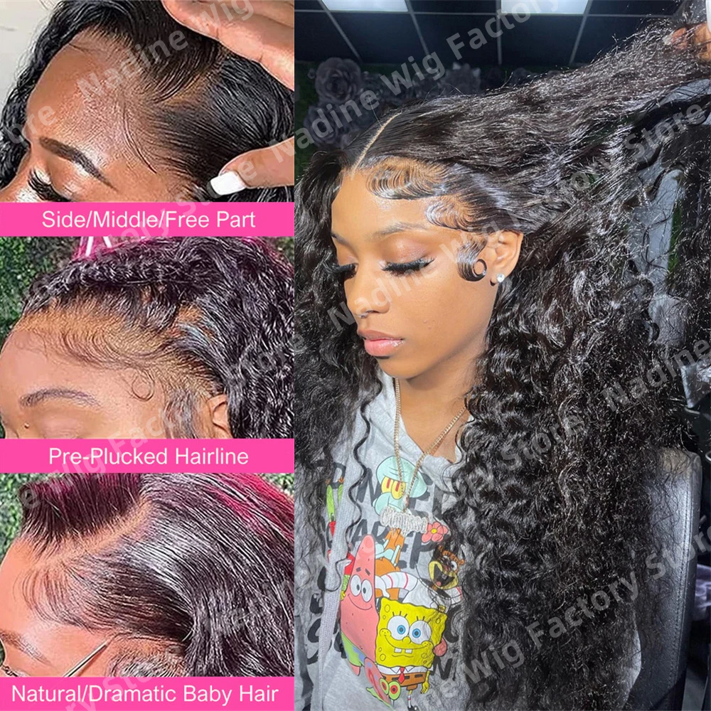 Deep Curly 13X6 Hd Transparent Lace Frontal Wig 13X4 Hd Lace Front Wigs Water Wave Pre-Plucked Black Wig Human Hair for Women
Deep Curly 13X6 Hd Transparent Lace Frontal Wig 13X4 Hd Lace Front Wigs Water Wave Pre-Plucked Black Wig Human Hair for Women