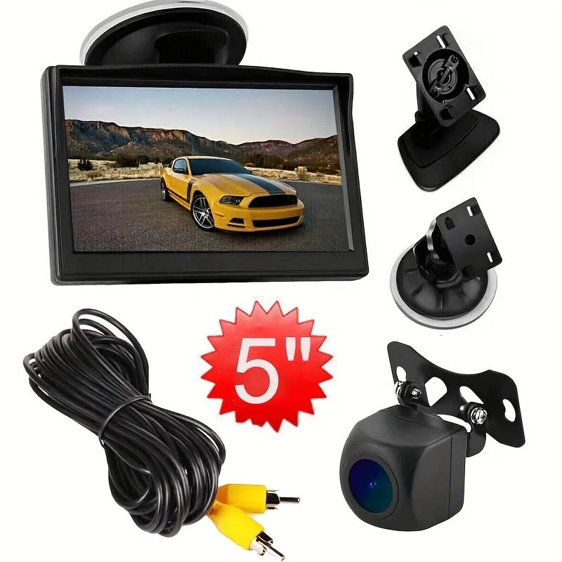5-дюймовая резервная камера, комплект монитора заднего вида, ЖК-дисплей, камера заднего вида, парковка для пикапа, внедорожника, фургона
5-дюймовая резервная камера, комплект монитора заднего вида, ЖК-дисплей, камера заднего вида, парковка для пикапа, внедорожника, фургона