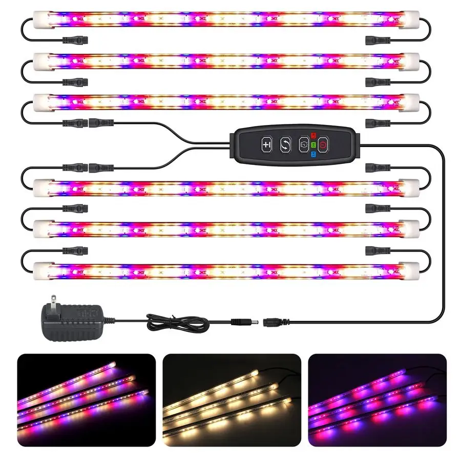 Grow Lights Strips for Indoor Plants, 3 Working Modes amp 10 Dimmable Levels Plant Lights with Auto Cycle Timer 3 9 12Hrs, 36W F
Grow Lights Strips for Indoor Plants, 3 Working Modes amp 10 Dimmable Levels Plant Lights with Auto Cycle Timer 3 9 12Hrs, 36W F
