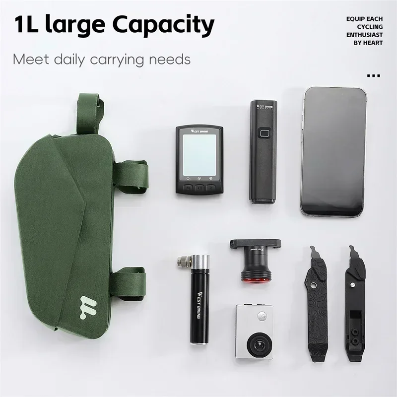 WEST BIKING Bicycle Magnetic Lid Top Tube Bag With Bolts Mounted & Straps MTB Road Bike Waterproof Front Frame Structured Bag
WEST BIKING Bicycle Magnetic Lid Top Tube Bag With Bolts Mounted & Straps MTB Road Bike Waterproof Front Frame Structured Bag