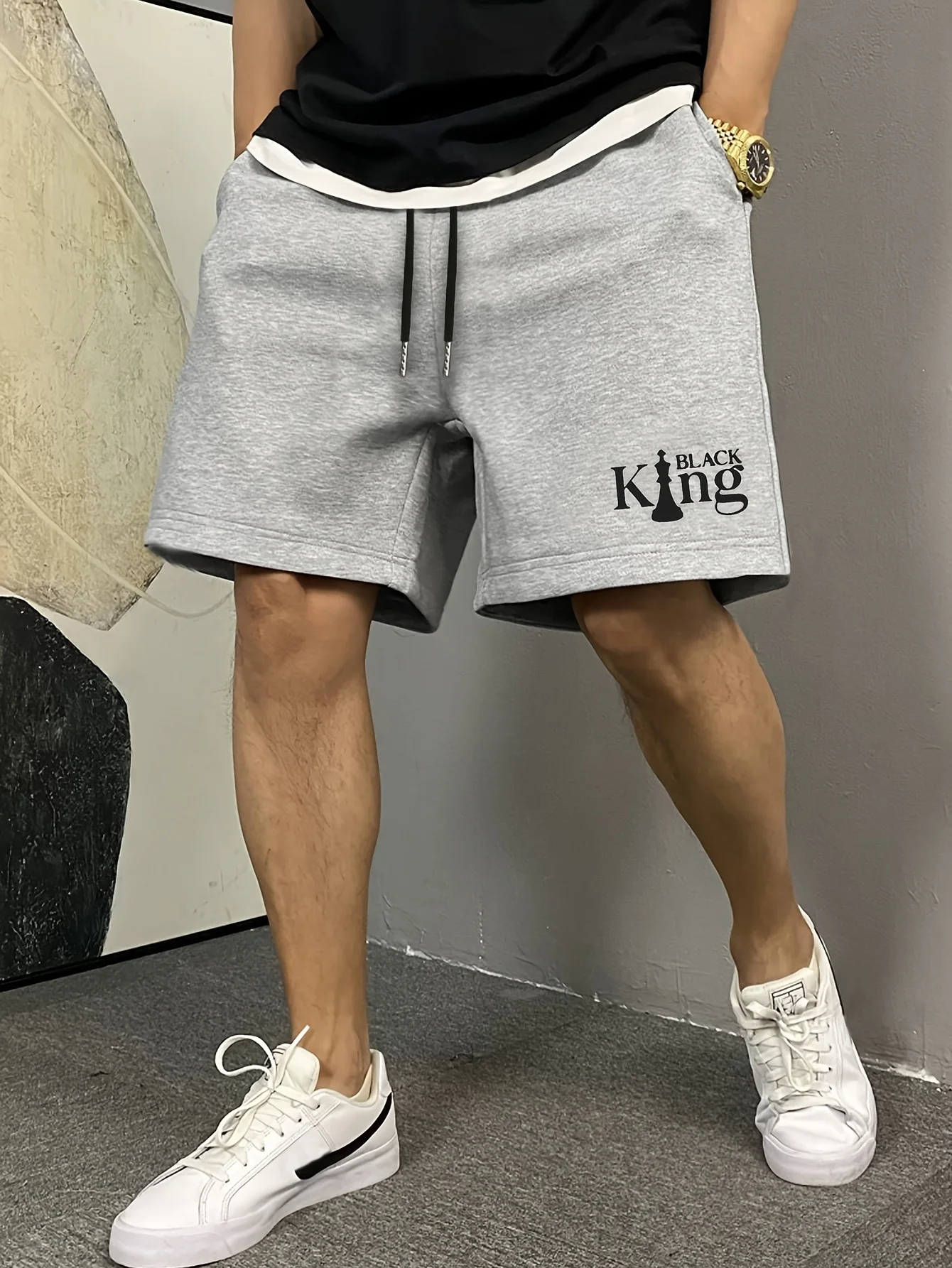Men's Summer Fashion Letter Print Casual Shorts Loose Fit Elastic Waistband with Drawstring Suitable for Everyday Wear
Men's Summer Fashion Letter Print Casual Shorts Loose Fit Elastic Waistband with Drawstring Suitable for Everyday Wear