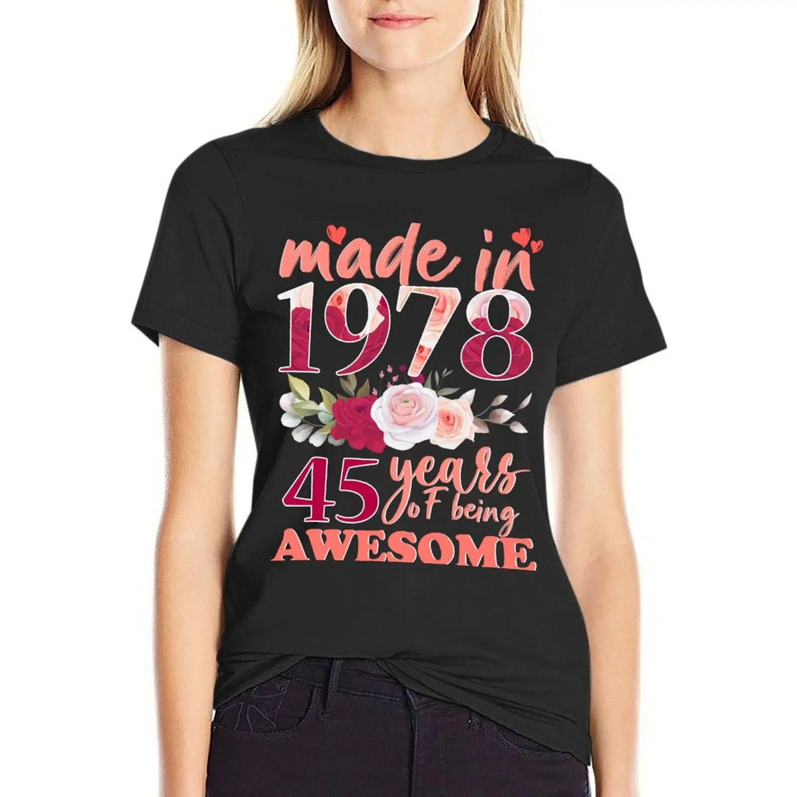 made in 1978 45 years of being awesome - funny gift for women T-Shirt sports fans black t shirts for Women
made in 1978 45 years of being awesome - funny gift for women T-Shirt sports fans black t shirts for Women