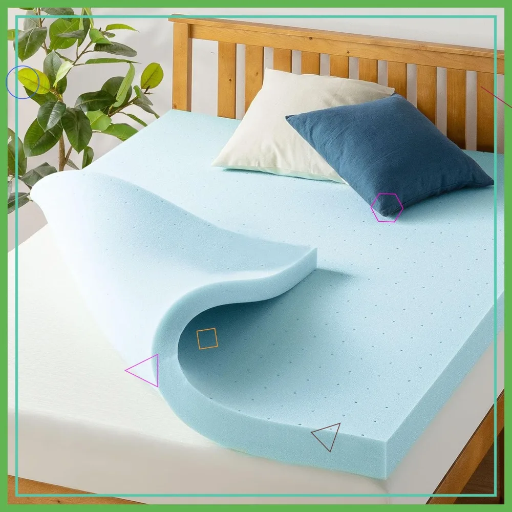 4-дюймовый вентилируемый наматрасник из пены с эффектом памяти с охлаждающим гелем, сертифицированный CertiPUR-US, для общежитий, короткий размер Queen
4-дюймовый вентилируемый наматрасник из пены с эффектом памяти с охлаждающим гелем, сертифицированный CertiPUR-US, для общежитий, короткий размер Queen