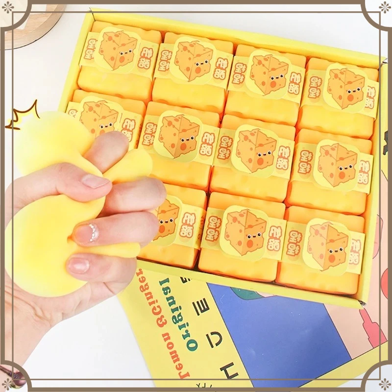 Squishy Square Cheese Squeeze Toys Slow Rebound Push Stress Relief Sensory Toy Soft Butter Cheese Fidget Toy Christmas Present
Squishy Square Cheese Squeeze Toys Slow Rebound Push Stress Relief Sensory Toy Soft Butter Cheese Fidget Toy Christmas Present