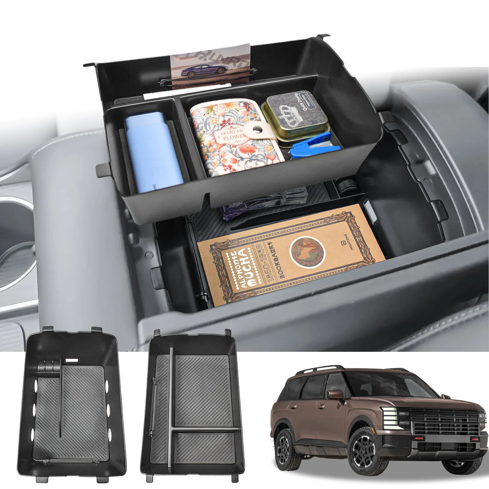 Center Console Organizer Tray For 2026 Hyundai Palisade Double Layers Armrest Storage Box Interior Phone Holder Car Accessoreiss
Center Console Organizer Tray For 2026 Hyundai Palisade Double Layers Armrest Storage Box Interior Phone Holder Car Accessoreiss