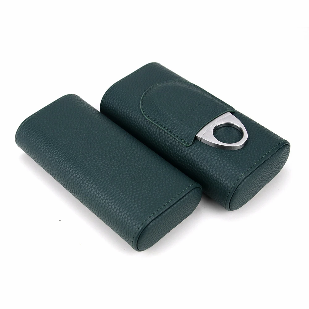 Selected Premium Leather Cigar Travel Case for 3-Cigar Storage Ring Gauge 23mm
Selected Premium Leather Cigar Travel Case for 3-Cigar Storage Ring Gauge 23mm