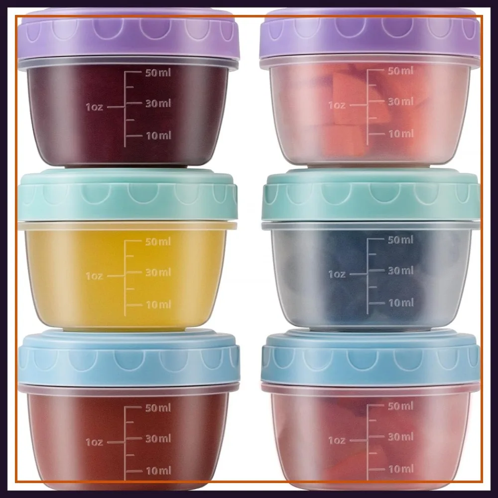 6 Pcs 2.7 OZ Salad Dressing Containers with Lids, Leakproof & Reusable, Microwave and Dishwasher Safe, Graduated Lines for Lunch Box
6 Pcs 2.7 OZ Salad Dressing Containers with Lids, Leakproof & Reusable, Microwave and Dishwasher Safe, Graduated Lines for Lunch Box