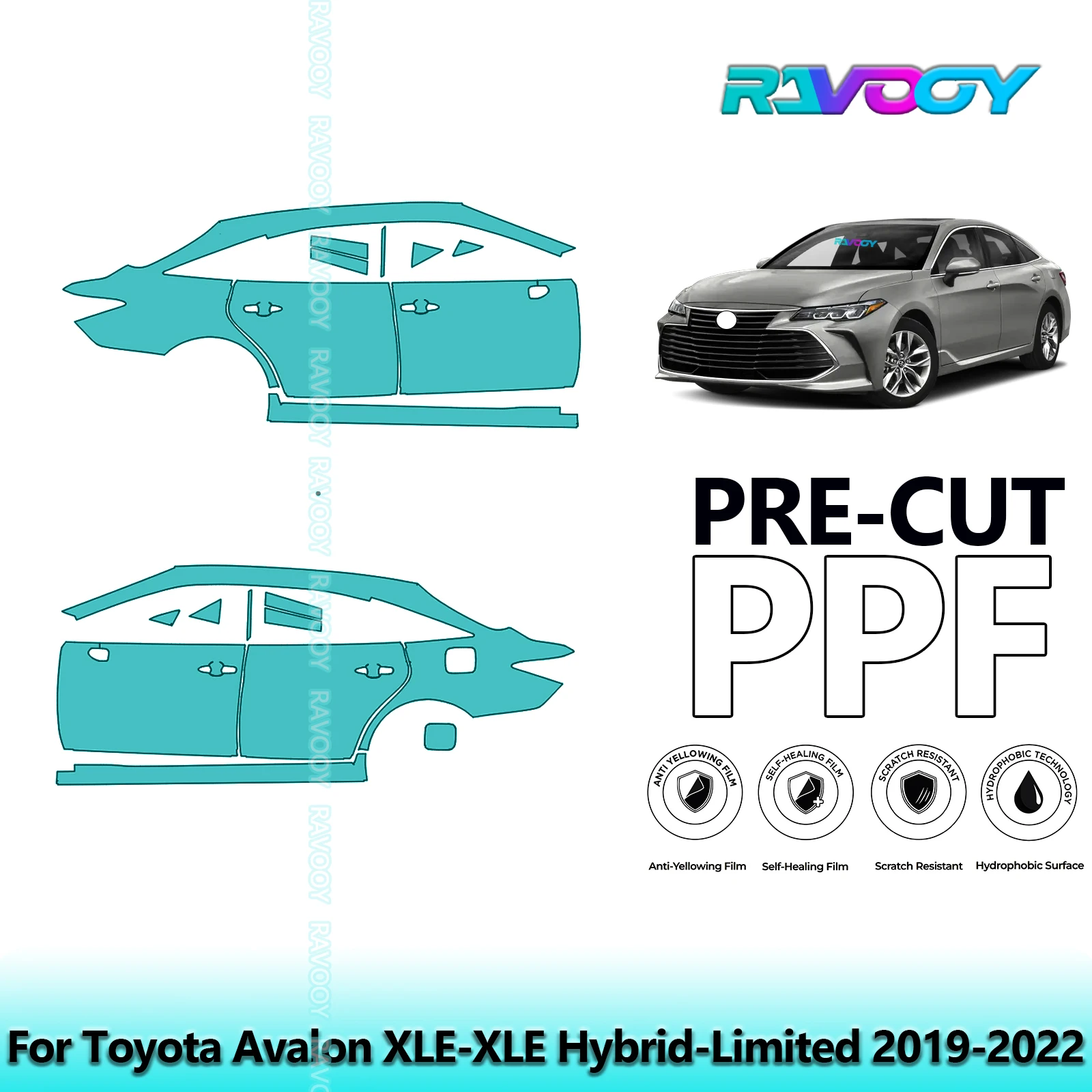 For Toyota Avalon XLE-XLE Hybrid-Limited 2019-2022 8.5mil Pre-Cut PPF Door & A/B Pillar Kit TPU Paint Protection Film Set
For Toyota Avalon XLE-XLE Hybrid-Limited 2019-2022 8.5mil Pre-Cut PPF Door & A/B Pillar Kit TPU Paint Protection Film Set