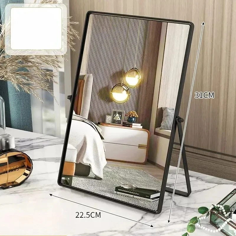 Portable Stainless Steel Desktop Oval Makeup Mirror Desktop Folding Light Luxury Minimalist Mirror HD Decorative Makeup Tools
Portable Stainless Steel Desktop Oval Makeup Mirror Desktop Folding Light Luxury Minimalist Mirror HD Decorative Makeup Tools