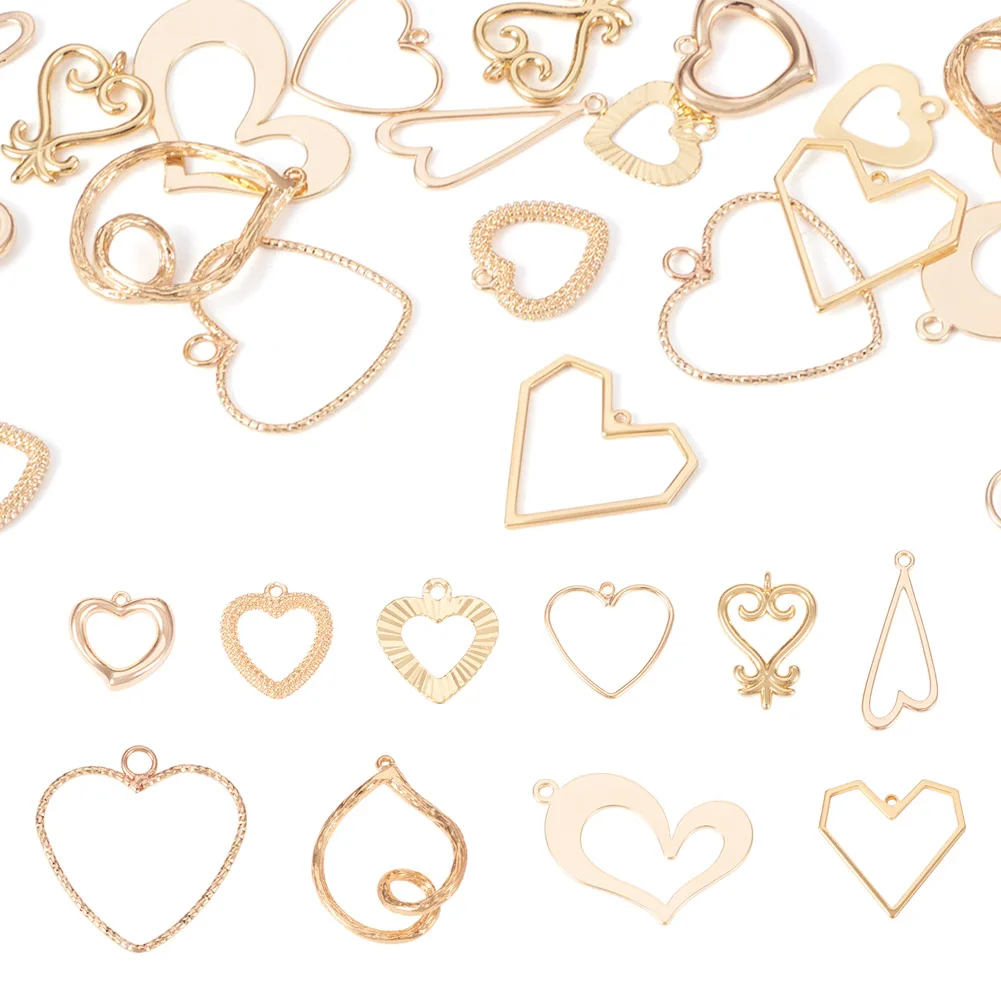 1 Set Heart Brass Pendants 18K Golden Plated for DIY Necklace Dangle Earring Keychain Jewelry Making Accessories Findings Crafts
1 Set Heart Brass Pendants 18K Golden Plated for DIY Necklace Dangle Earring Keychain Jewelry Making Accessories Findings Crafts