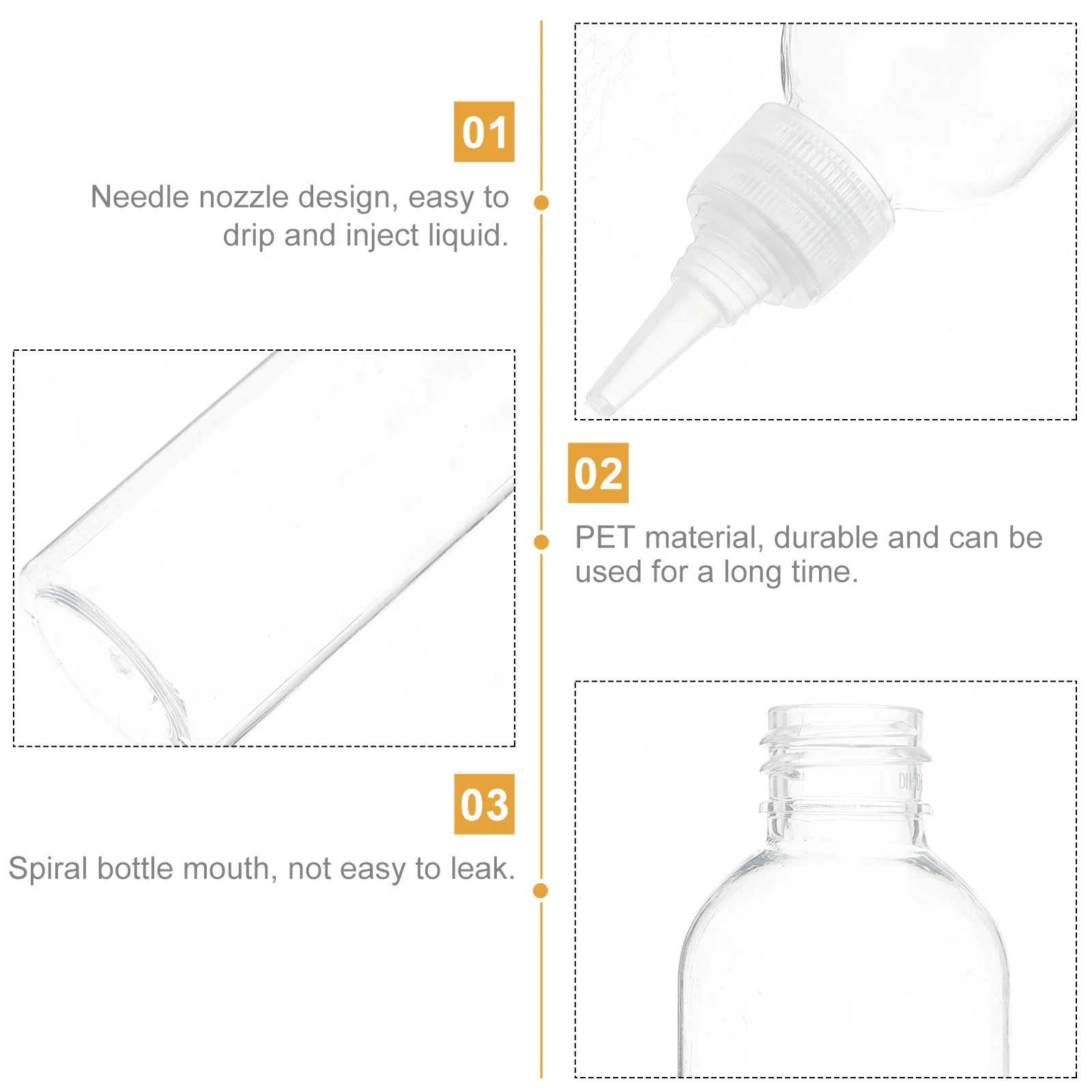 15Pcs Transparent Plastic Squeeze Bottles Needle Tip Dispenser for Kitchen Ink Glue Use
15Pcs Transparent Plastic Squeeze Bottles Needle Tip Dispenser for Kitchen Ink Glue Use