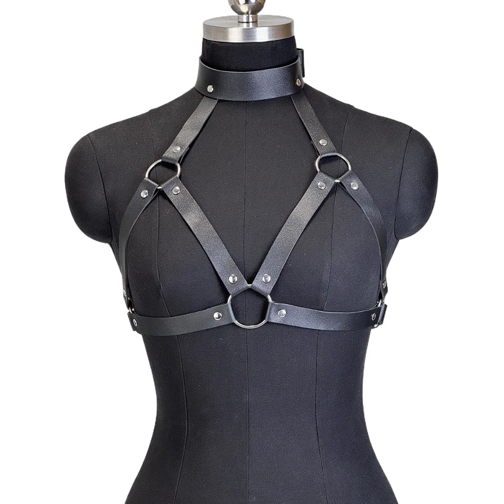 Women Fashion PU Leather Harness Belts Punk Street Style Erotic Chest Harness Gothic Fetish Adjustable Couple's Date Accessory
Women Fashion PU Leather Harness Belts Punk Street Style Erotic Chest Harness Gothic Fetish Adjustable Couple's Date Accessory