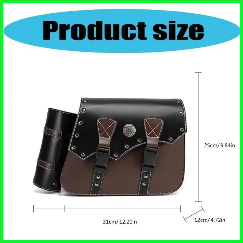 T3EF Retro Motorcycle Saddlebags PU Leather Bag Water Resistant Spacious Storage Solution Simple Installs for Bike
T3EF Retro Motorcycle Saddlebags PU Leather Bag Water Resistant Spacious Storage Solution Simple Installs for Bike