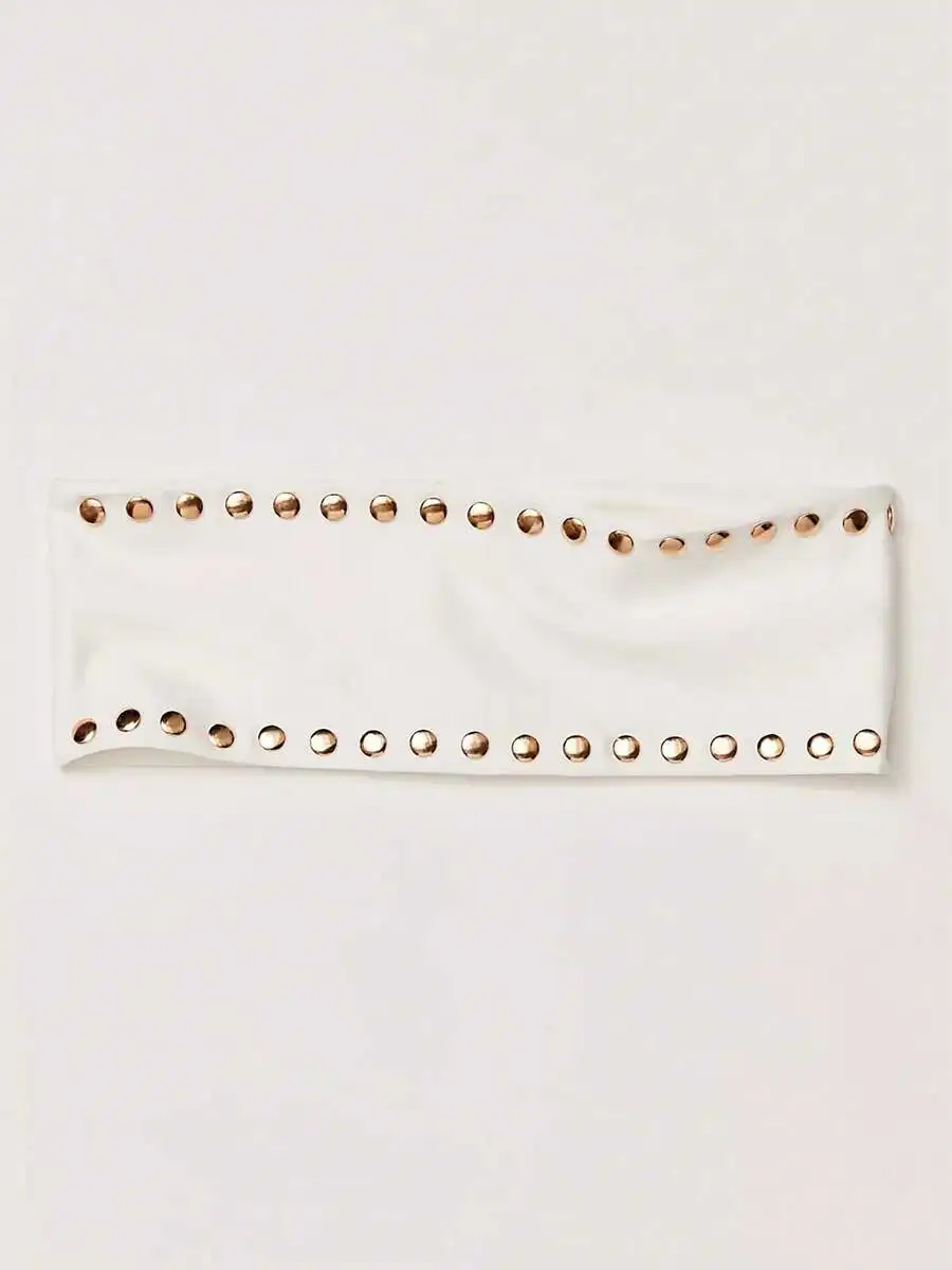 Punk Style Studded Elastic Headband For Women, Soft Non-Slip Hair Accessory For Beach Holiday Yoga Daily Wear
Punk Style Studded Elastic Headband For Women, Soft Non-Slip Hair Accessory For Beach Holiday Yoga Daily Wear