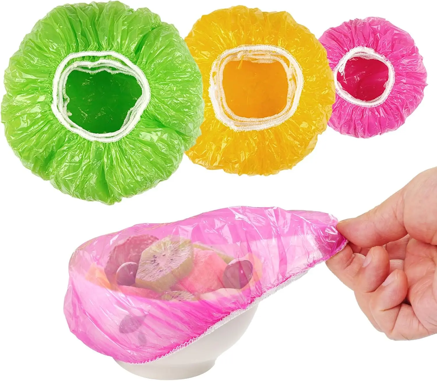 60 Pcs Bowl Covers for Bread Proofing, Plastic Shower Caps, Reusable Elastic Stretch Food Wrap, 3 Sizes (6/8/10 inch)
60 Pcs Bowl Covers for Bread Proofing, Plastic Shower Caps, Reusable Elastic Stretch Food Wrap, 3 Sizes (6/8/10 inch)