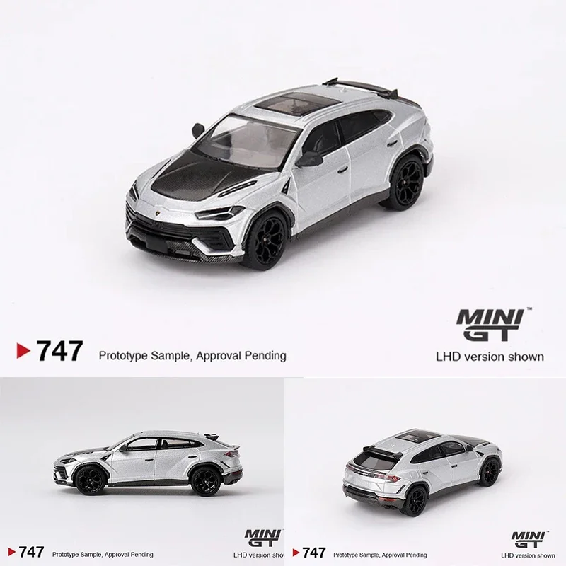 1:64 MINIGT 747 Urus Performante Grigio Nimbus, литая под давлением диорама, коллекция моделей, миниатюрные игрушки
1:64 MINIGT 747 Urus Performante Grigio Nimbus, литая под давлением диорама, коллекция моделей, миниатюрные игрушки