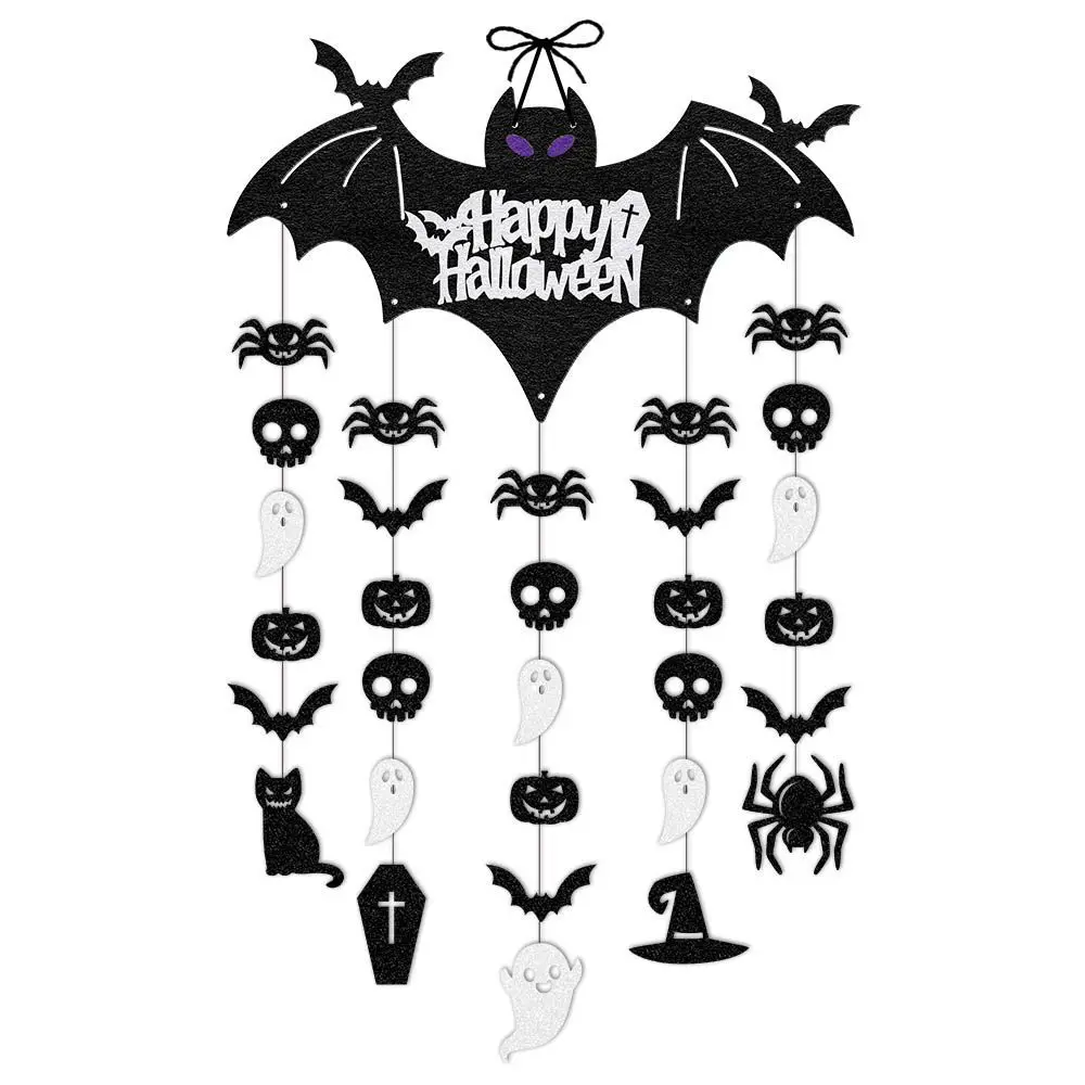Cross-border Halloween party decoration door hanging haunted house decoration Halloween decoration bat door pendant
Cross-border Halloween party decoration door hanging haunted house decoration Halloween decoration bat door pendant