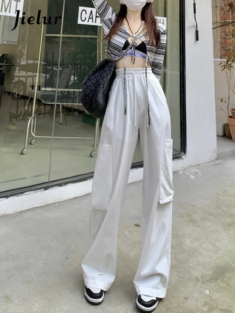 Jielur Spring New Solid Color Slim Cargo Pants Woman Casual Loose Fashion Women's Pants Ladies Basic Simple Straight Trousers
Jielur Spring New Solid Color Slim Cargo Pants Woman Casual Loose Fashion Women's Pants Ladies Basic Simple Straight Trousers