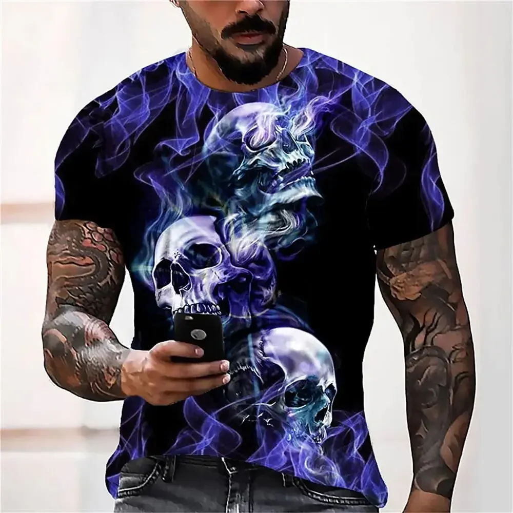 2025 Spring/Summer Fashion Retro Men's 3D Printed Terrifying and Bizarre Skull T-shirt Fashion Men's and Women's Top Leisure
2025 Spring/Summer Fashion Retro Men's 3D Printed Terrifying and Bizarre Skull T-shirt Fashion Men's and Women's Top Leisure