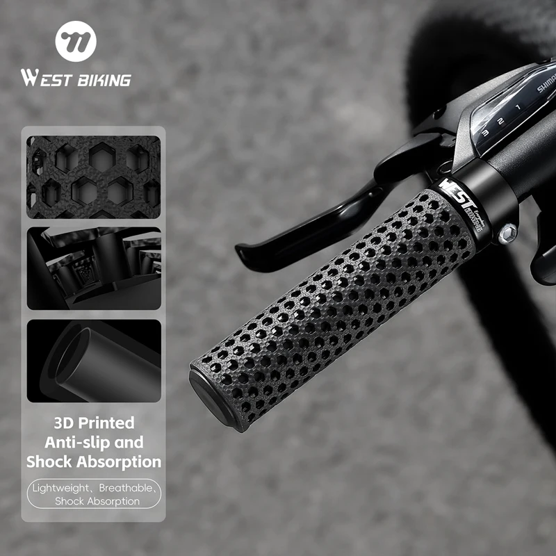Велосипедные ручки WEST BIKING, 3D-печать, мягкие дышащие велосипедные ручки из ТПУ, противоскользящие амортизирующие ручки для горного велосипеда
Велосипедные ручки WEST BIKING, 3D-печать, мягкие дышащие велосипедные ручки из ТПУ, противоскользящие амортизирующие ручки для горного велосипеда