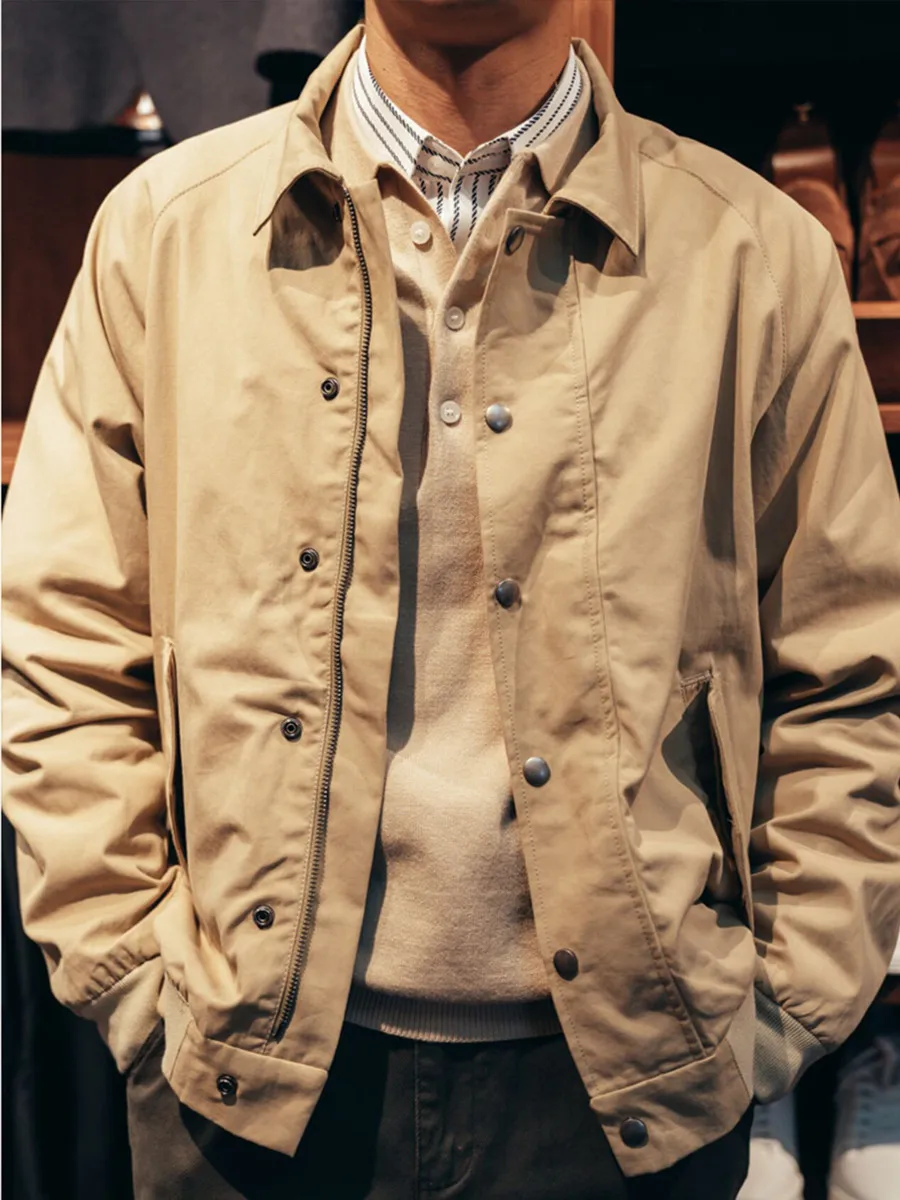 Куртка-харрингтон Ameikaji G9 для мужчин: повседневная, для города, осенне-зимняя, в американском ретро-стиле, универсальная верхняя одежда из смесовой хлопковой ткани
Куртка-харрингтон Ameikaji G9 для мужчин: повседневная, для города, осенне-зимняя, в американском ретро-стиле, универсальная верхняя одежда из смесовой хлопковой ткани