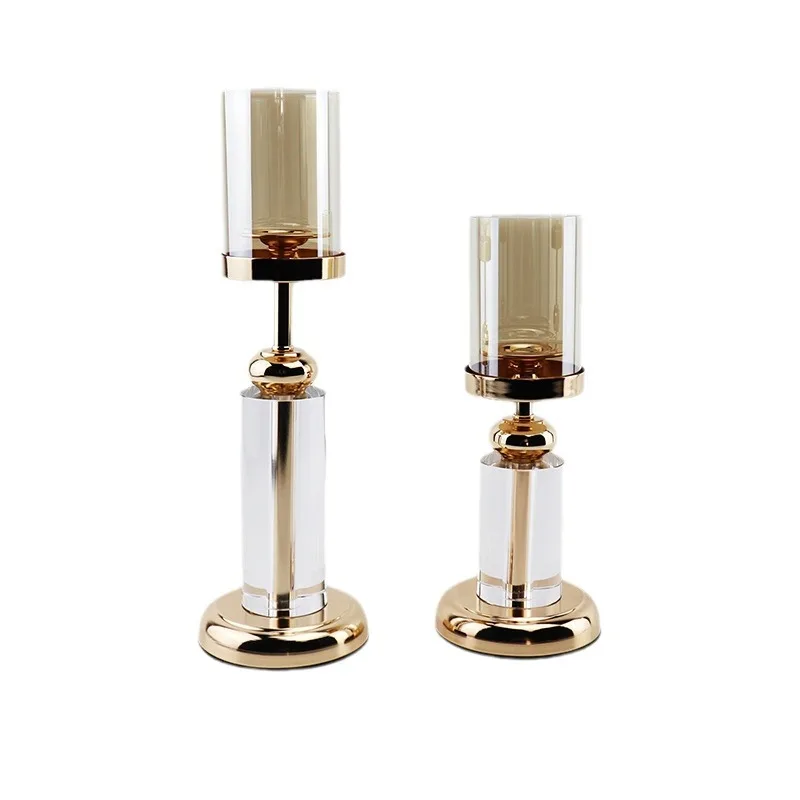 Nordic light luxury crystal candlestick model room living room entrance crystal ornament home candlelight dinner brilliant
Nordic light luxury crystal candlestick model room living room entrance crystal ornament home candlelight dinner brilliant