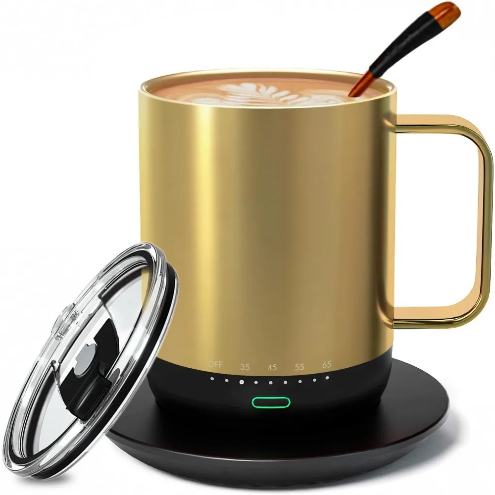 S3pro Temperature Control Smart Mug 2 with Lid, Self Heating Coffee Mug 14 oz, 90 Min Battery Life - APP & Manual Controlled
S3pro Temperature Control Smart Mug 2 with Lid, Self Heating Coffee Mug 14 oz, 90 Min Battery Life - APP & Manual Controlled
