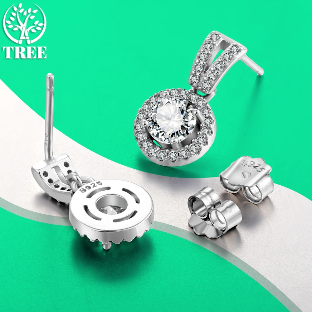 ALITREE D Color Moissanite Earring Solid 925 Sterling Sliver Sparkling Diamond Drop Earrings for Women Wedding Jewelry Gifts
ALITREE D Color Moissanite Earring Solid 925 Sterling Sliver Sparkling Diamond Drop Earrings for Women Wedding Jewelry Gifts