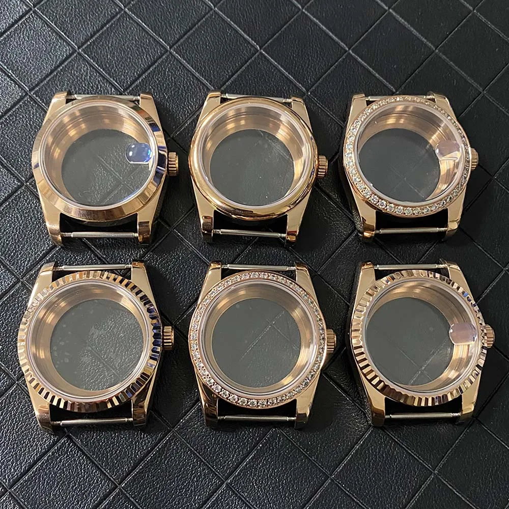 For NH35 NH36 Case 36mm Sapphire Glass Rose Gold Watch Case for NH35/NH36/4R Movement No Logo
For NH35 NH36 Case 36mm Sapphire Glass Rose Gold Watch Case for NH35/NH36/4R Movement No Logo