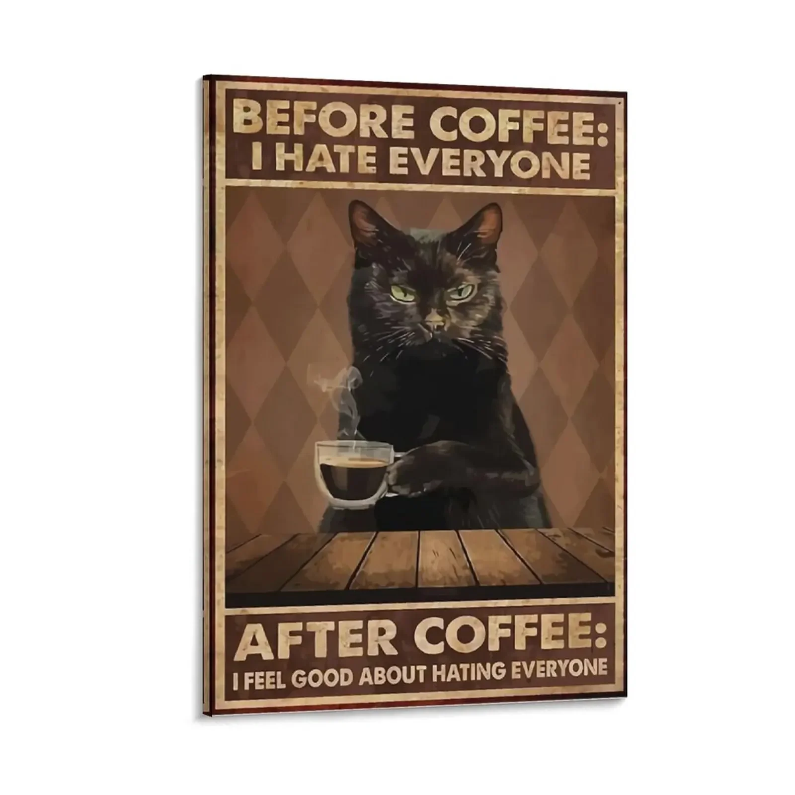 Cat Before Coffee Canvas Painting decorative pictures for the room accessories for home decor room decor
Cat Before Coffee Canvas Painting decorative pictures for the room accessories for home decor room decor