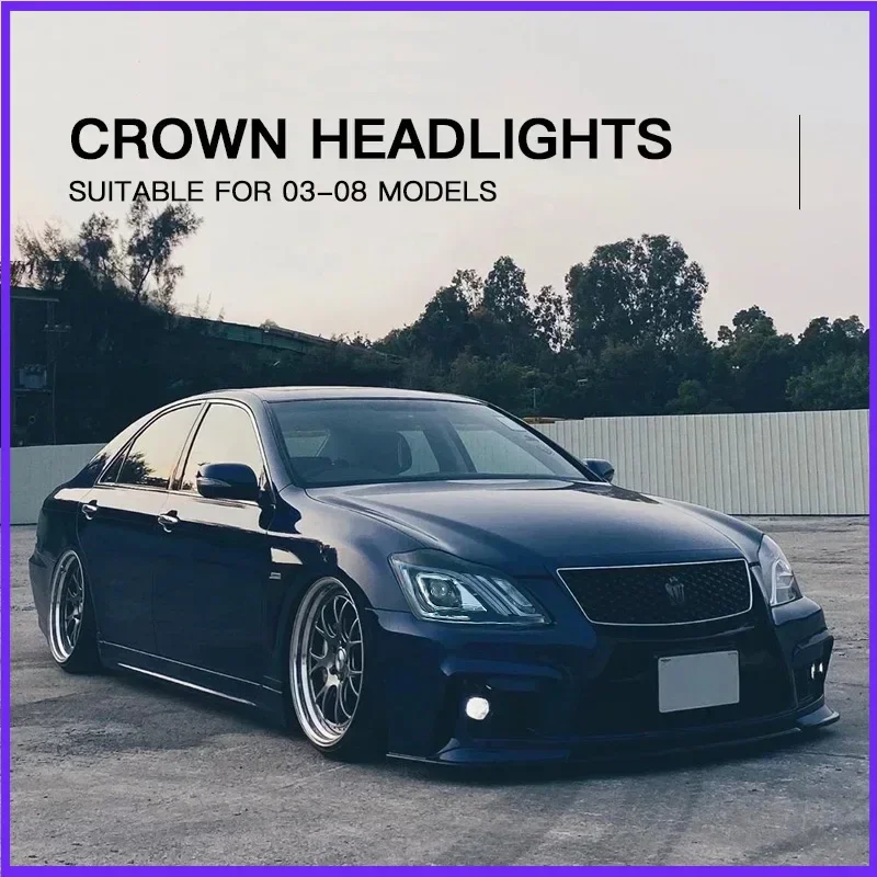 Автомобильные светодиодные фары в сборе для Toyota 2003-2009 12-го поколения Crown Auto Противотуманные фары DRL Тормозной указатель поворота Plug and Play
Автомобильные светодиодные фары в сборе для Toyota 2003-2009 12-го поколения Crown Auto Противотуманные фары DRL Тормозной указатель поворота Plug and Play