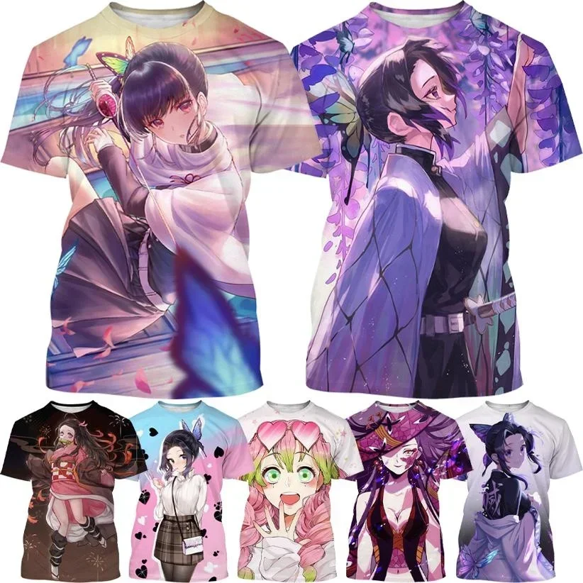 Harajuku Style Nezuko Mitsuri Shinobu Kanao Unisex Short-sleeved Top Demon Slayer Anime Character Collection 3D Printing
Harajuku Style Nezuko Mitsuri Shinobu Kanao Unisex Short-sleeved Top Demon Slayer Anime Character Collection 3D Printing