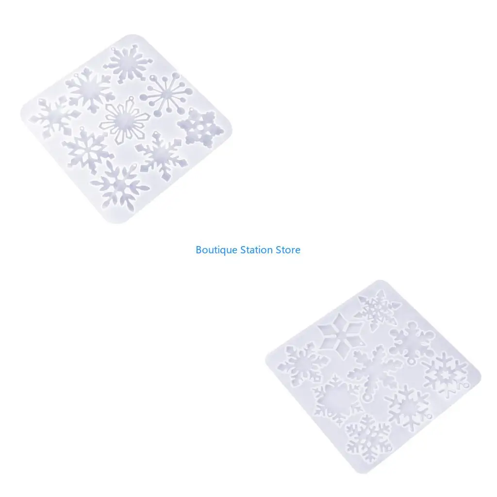 Y55F Snowflake Silicone Mold Christmas Pendant Epoxy Resin Mould for Keychain Keyring Charm Earrings Molds Home Decors
Y55F Snowflake Silicone Mold Christmas Pendant Epoxy Resin Mould for Keychain Keyring Charm Earrings Molds Home Decors